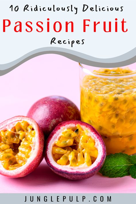 Passion Fruit is hard to come by, period. Great passion fruit might not even be an option at all where you are. Luckily there are brands such as Jungle Pulp, which is a home made pulp imported from Costa Rica that taste as fresh as it gets. You can have it at home within a few days. The following recipes are easy to do with this great delicious puree or any other brand available on line. Passion Fruit Recipes, Passion Fruit Ice Cream, Passion Fruit Margarita, Best Easy Dessert Recipes, Mango Tart, Passionfruit Recipes, Fruit Pancakes, Dessert Recipes Cookies, Passion Fruit Juice