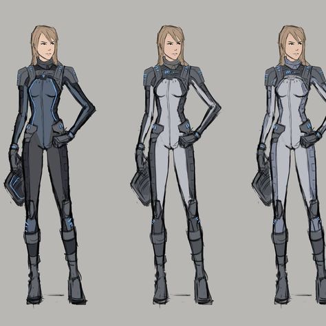 Test Subject Character, Test Subject Character Design, Futuristic Setting, Test Subject, Sci Fi Character Design, Old Fashion Dresses, Color Test, Samus Aran, Superhero Characters