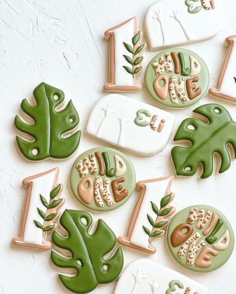 Wild One Biscuits, Wild One Decorated Cookies, Safari Decorated Cookies, Wild One Desserts, Wild One Cookies Decorated, Wild One Sugar Cookies, Wild One Birthday Cookies, Wild One Cookies, Woodland Cookies