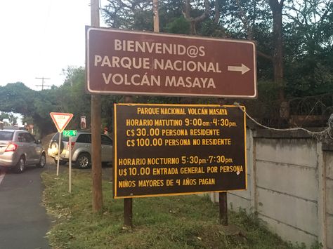 Volcán Masaya  Nicaragua Nicaragua, Highway Signs, Collage, Signs, Pins