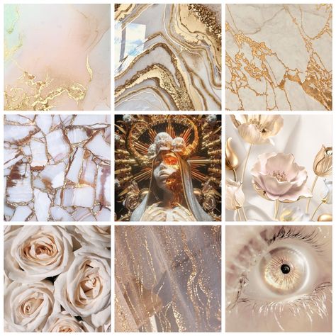 This Moodboard was created by me but you can use it freely! #Moodboard Gold Moodboard, Adopt Idea, Mood Board Inspiration, Printable Scrapbook Paper, Scene Design, Mood Board Design, Color Palette Generator, Aesthetic Images, Art Challenge