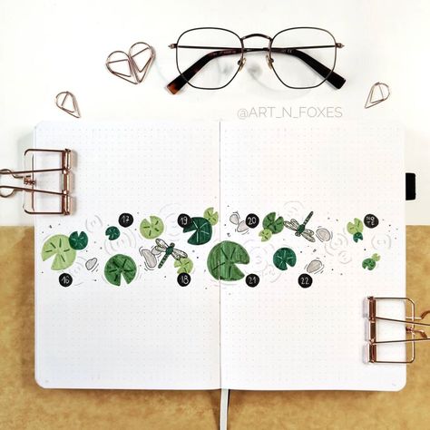 Pretty Glasses, Instagram Advertisement, March Bullet Journal, Bullet Journal Monthly Spread, Frog Theme, Journal Inspiration Writing, Journal Organization, Bullet Journal Paper, Bullet Journal Diy