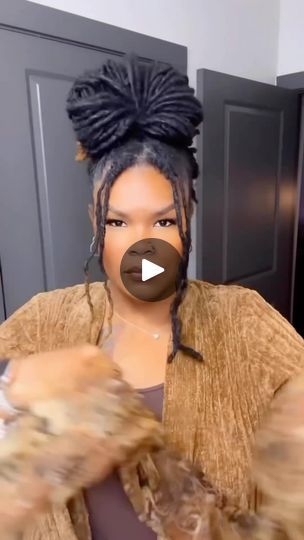 Top Bun Loc Styles, Locs With Ponytail, Loc High Bun, Untwisted Locs Styles, Bun Locs Hairstyles For Women, Easy Locs Hairstyles For Women, Easy Loc Styles Long, Bun Loc Styles For Women, Loc Styles Without Retwist