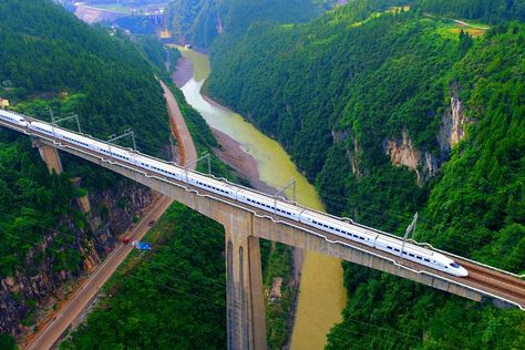 China Train, Get Out, Railroad Bridge, High Speed Rail, Old Trains, Scenery Pictures, South China Sea, Speed Training, To Get