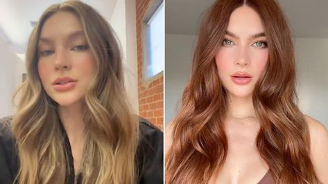 You Don't Want to Miss This Cowgirl Copper Transformation Getting Tons of Likes on TikTok Copper Hair Transformation, Cowgirl Copper Hair, Cowgirl Copper, Hair Color Transformation, Demi Permanent, Skin Undertones, Hair Color Formulas, Copper Hair Color, Gray Eyes