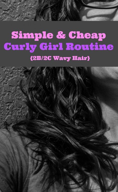 My Simple & Affordable Curly Girl Method Routine 2b/2c/3a Wavy Curly Hair Routine | Emily Reviews Simple Wavy Hair Routine, 2c Curly Hair Routine, Wavy Curly Hair Routine, Curly Girl Method Routine, 2b Hair, Wavy Hair Care, Natural Hair Routine, Textured Curly Hair, Hair Curls