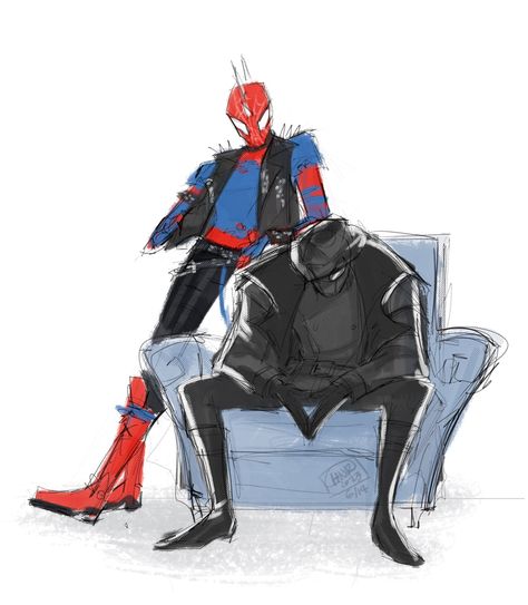 Val the Slime on Twitter: "They would be besties #AcrossTheSpiderVerse #SpiderVerse #spiderpunk #HobieBrown #spidermannoir #fanart https://t.co/n1jqNeRcLC" / Twitter Noir Spiderman, Spiderman Art, Spider Verse, Marvel Spiderman, Marvel Art, Marvel Superheroes, Marvel Universe, Marvel Dc, Marvel Comics