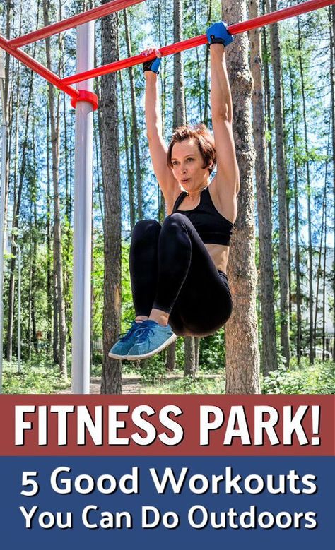 Call it whatever you want – fitness park, outdoor gym, fitness trail, parcourse, fitness court, or simply “playground for grown-ups” – the point is that fresh-air workouts seem to be making a big comeback. Click-through for 5 different workouts that you can try at your local fitness park. Videos included! #fitness #park #outdoors #workouts #over50 #exercises #ideas #overfiftyandfit #healthier #fitness Fitness Park, Fitness Trail, Adult Playground, Park Workout, Weight Lo, Outdoor Training, Weight Los, Outdoor Gym, Outdoor Fitness