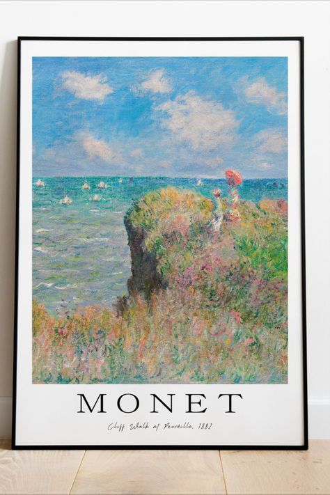 Paintings Claude Monet, Cliff Walk At Pourville, Painting Monet, Monet Exhibition, Claude Monet Art, Monet Art, Monet Paintings, Jpg Images, Impressionist Art