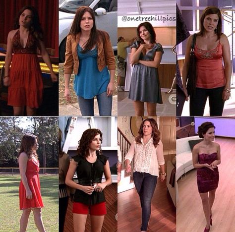 Brooke's outfits through the seasons Brooke Oth Outfits, One Tree Hill Inspired Outfits, One Tree Hill Outfits Brooke Davis, Brooke One Tree Hill Outfits, Brook Davis Outfits, Broke Davis, One Tree Hill Outfits, Brooke Davis Outfits, One Tree Hill Brooke