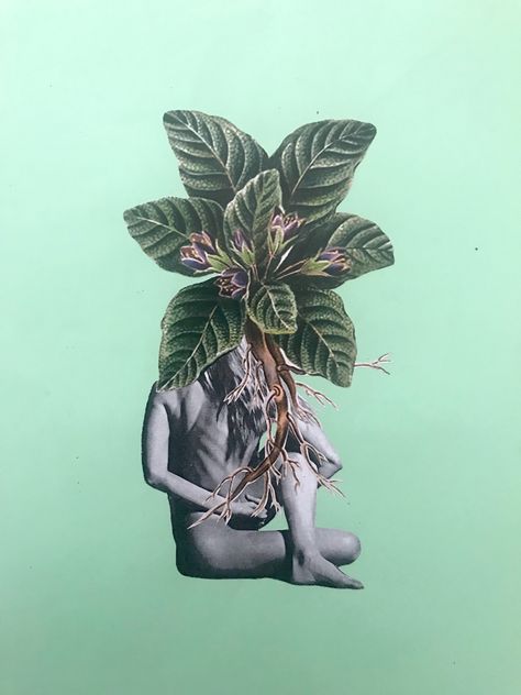 Yoga Collage Art, Yoga Collage, Plants Collage, Yoga Posters, Vintage Yoga, Yoga Aesthetic, Yoga Poster, Kuan Yin, Collage Kit