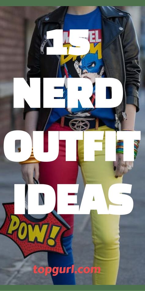 15 Adorkable Nerd Outfit Ideas That’ll Make You the Coolest Geek in the Room Nerd Day Outfits Spirit Week For Women, Geek Costume Ideas, Nerds Halloween Costume, Preppy Nerd Outfits, Female Nerd Outfit, Halloween Nerd Costumes, Nerd Look Women Geek Chic Outfit, Nerdy Costumes For Women, Nerd Ideas For Spirit Week