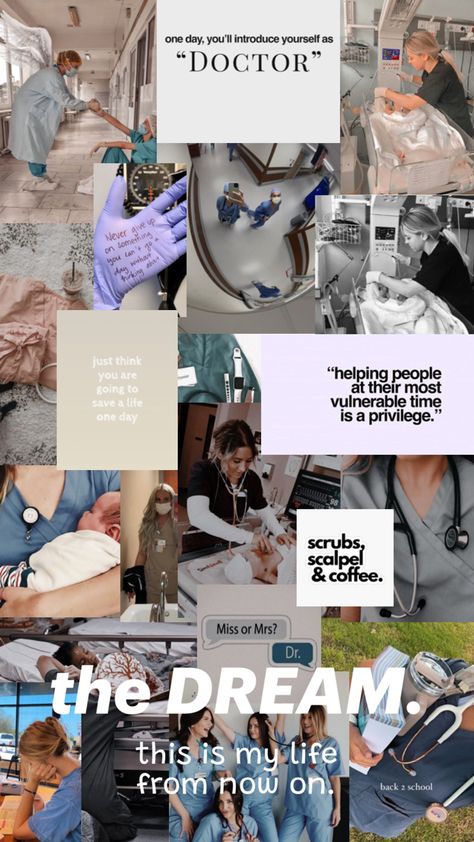 #doctor #scrubs #nurse #hospital #visionboard #med #medschool    pinterest & insta; @edynaitken ♡ Doctor Vibes, Dream Doctor, Medical School Quotes, Nurse Hospital, I Need Motivation, Doctor Scrubs, Nursing School Motivation, Medical School Life, College Motivation