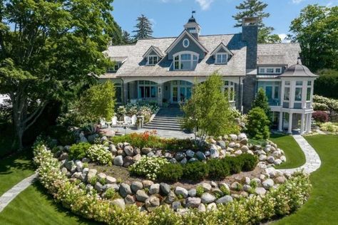 $18M Walloon Lake Estate Hits the Market in Petoskey, Michigan - Pricey Pads Walloon Lake, Petoskey Michigan, Lake Retreat, Home Cocktail Bar, Texas Real Estate, October 2022, Whimsical Garden, Contemporary Landscape, Real Estate Companies