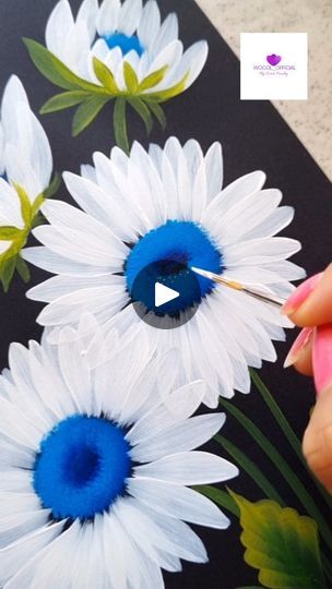 3M views · 66K reactions | Daisies my all time favorite 😍 
Painting easy daisies using OneStroke technique ✨️
.
.
@wocol_official 
.
.
#flowerpainting #onestroke #botanicalart #artwork #viralreels #trendingreels #aesthetic #ａｅｓｔｈｅｔｉｃ #acrylicpainting #whitedaisy | WoCol Paint Activities, Painting Easy, Acrylic Painting For Beginners, Acrylic Painting Techniques, Learn Art, Aesthetic Aesthetic, Painting Art Projects, Learn To Paint, Botanical Art