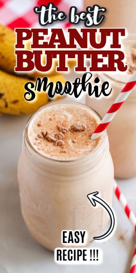 peanut butter banana smoothie Peanut Butter Banana Smoothie Recipe, Filling Breakfast Recipes, Peanutbutter Smoothie Recipes, Easy Breakfast Smoothies, Peanut Butter Banana Smoothie, Banana Smoothie Recipe, Protein Smoothie Recipes, Peanut Butter Smoothie, Butter Honey