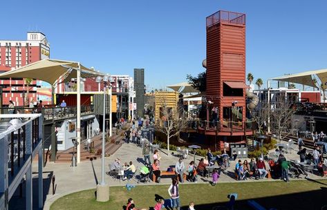 What to do with kids in Vegas Container Park Las Vegas, Downtown Architecture, Container Park, Downtown Vegas, Unique Shops, Shipping Container Buildings, Urban Interior Design, Las Vegas With Kids, Shipping Container Architecture