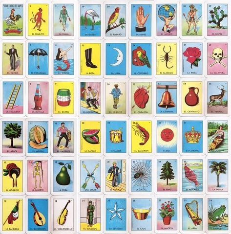 En vez de jugar bingo, jugabas ¡lotería! Loteria Cards, Printable Board Games, Bingo Cards Printable, Arte Inspo, Bingo Cards, Printable Games, Square Pattern, Ping Pong, Printed Pillow