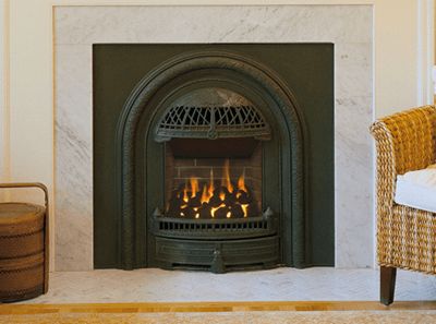 Valor Retrofire Series RF24XBN/P | Zero-Clearance Gas Fireplace Arch Fireplace, Victorian Fireplace Tiles, Fireplace Showroom, Zero Clearance Fireplace, Vent Free Gas Fireplace, Gas Insert, Fireplace Fronts, Direct Vent Gas Fireplace, Gas Fireplace Insert