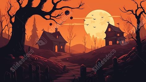 Professional Ppt, Ppt Background, Halloween Graveyard, Slide Background, Powerpoint Background, Background Powerpoint, Ppt Presentation, Google Slides Themes, Microsoft Powerpoint