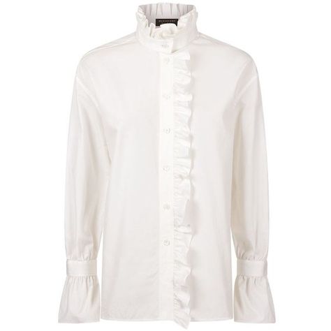 Burberry Runway Ruffled High Neck Shirt ($550) ❤ liked on Polyvore featuring tops, blouses, ruffle blouses, pirate blouse, white shirt, shirt blouse and burberry shirts White Pirate Blouse, White Pirate Shirt, White High Neck Blouse, High Neck White Blouse, Pirate Blouse, Burberry Runway, High Neck Shirt, White Ruffle Shirt, Pirate Shirt