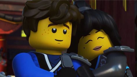 Jay And Nya Ninjago, Jay And Nya, Nya Ninjago, Ninjago Jay, Matching Wallpaper, Jay, Lego, Kiss