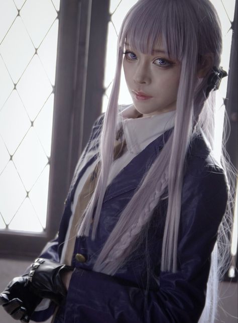 Celestia Ludenberg X Kyoko Kirigiri, Kyoko Kirigiri Cosplay, Kyoko Kirigiri Kinnie, Kyoko Kirigiri Danganronpa 3, Kiyoko Danganronpa, Danganronpa Cosplay, Kyoko Kirigiri, Band Jokes, Cosplay Inspo