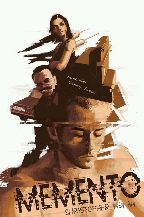 Memento #alternative #movie #art #poster #complex #illustration #film #creative Goldfish Poster, Memento Movie, Alternative Posters, Film Posters Art, Iconic Movie Posters, Movie Artwork, Cinema Art, Film Poster Design, I Love Cinema