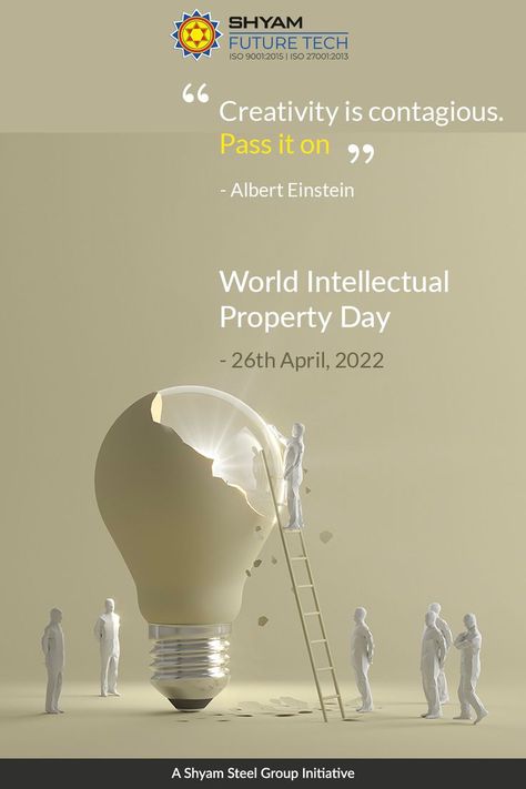 Happy World Intellectual Property Day, 2022 World Intellectual Property Day, Future Tech, Intellectual Property, Creativity And Innovation, Perfect Moment, Albert Einstein, Social Media Post, Einstein, Social Media