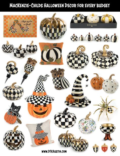 Diy Halloween House Decorations, Halloween Pumpkin Painting Ideas, Halloween Pumpkin Painting, Mackenzie Childs Diy, Mackenzie Childs Inspired, Mckenzie And Childs, Halloween Decorations Indoor, Halloween Home, Fall Halloween Decor