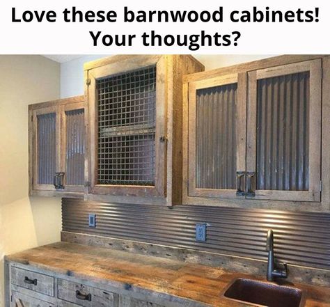 Contemporary Basement, Barn Tin, Rustic Kitchen Cabinets, Kitchen Cabinets Makeover, Cabinet Makeover, Kitchen Decorating, Laundry Rooms, Basement Ideas, Design Case