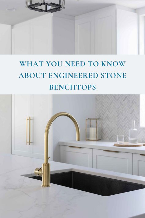 The Aussie love affair with engineered stone benchtops may be over with a high silica content contributing to an increase in cases of silicosis in workers. Engineered Stone Benchtops, Stone Benchtop Kitchen, Cottage Kitchen Renovation, Renovation Inspiration, Stone Bench, Kitchen Sponge, Engineered Stone, Cottage Kitchen, House Cleaning Tips