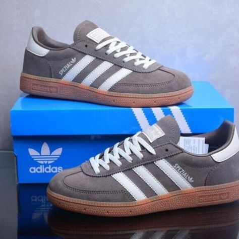 Adidas Handball Spezial 'Earth Strata Gum' Adidas Handball Spezial, Adidas Handball, Shoes Grey, Shoes Adidas, Grey Adidas, Grey Women, Grey Color, Adidas Shoes, Adidas Women