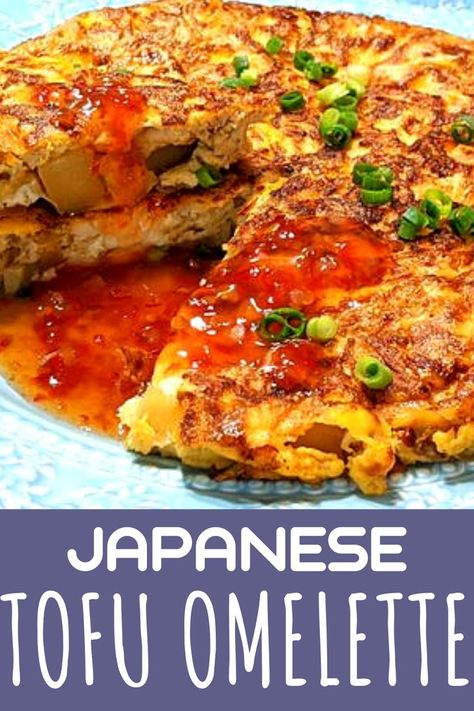 Egg And Tofu Recipes, Japanese Omelette Recipes, Tofu And Eggs, Japanese Tofu Recipes, Tofu Omelette, Quick Egg Recipes, Recipes Using Tofu, Top Ramen Recipes, Japanese Tofu