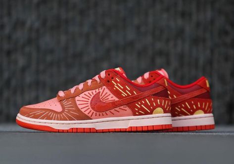 Where to Buy The Nike Dunk Low "Winter Solstice" Nike Dunks Low, Dunk Lows, Dunks Low, Team Orange, Sunset Color, Sunset Colors, Winter Solstice, Nike Dunk Low, Hummel Sneaker