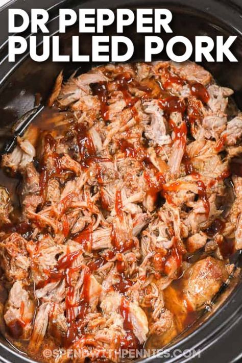 Dr Pepper Pulled Pork Crock Pot, Crockpot Pork Shoulder, Pulled Pork Crock, Easy Pulled Pork Slow Cooker, Crockpot Pulled Pork Bbq, Pork Roast Crock Pot Recipes, Crock Pot Pulled Pork, Pulled Pork Recipe Slow Cooker, Bbq Pulled Pork Recipe