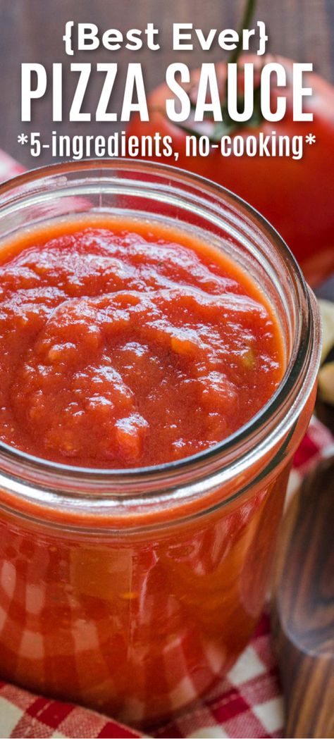 Red Pizza Sauce, The Best Homemade Pizza, Red Pizza, White Pizza Sauce, Homemade Tartar Sauce, Best Homemade Pizza, 5 Minute Meals, Pizza Sauce Recipe, Easy Homemade Pizza