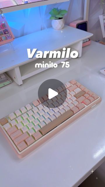 🌸 KittyKat 🇻🇳 on Instagram: "☁️ Unboxing Minilo 75 keyboard, from @varmilo ✨ (use my code "kittykat" for 5% off on Varmilo website)  Hi everyone! 💕 Today I will be introducing a wireless keyboard with a minimalist design. This is Minilo 75 - one of the latest keyboards from Varmilo.  It is a 75% layout keyboard and features Morandi style color scheme 🤍 It has a soft skin-like texture and comes with high quality and thick ABS doubleshot keycaps. The legends are very clear. They have a nice thickness as well. I really love the colors and designs. So pretty and elegant! ✨ There are 4 color schemes for this keyboard.  Besides the good looks, the build quality is amazing. Minilo 75 uses the gasket mount structure, PC plate, IXPE pad, case foam, smooth switches and stabilizers that make you 75 Keyboard, Wireless Keyboard, Use Me, Soft Skin, Hi Everyone, Skin So Soft, Color Scheme, Minimalist Design, Keyboard