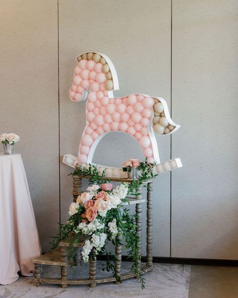 A Blush Pink Equestrian-Themed Baby Shower - Inspired By This Boots And Bows Baby Shower Ideas, Rocking Horse Baby Shower Ideas, Pink Cowgirl Baby Shower Theme, A Little Cowgirl Is On Her Way, Cowgirl Theme Baby Shower Ideas, Horse Baby Shower Ideas, Cowgirl Baby Shower Theme, Cowgirl Baby Shower, Cowgirl Baby Showers