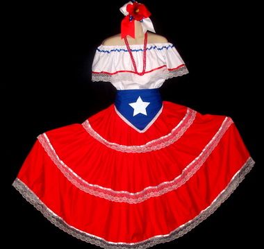 Image 1 Puerto Rico Clothing, Folkloric Dress, Values And Principles, Femininity Style, Pr Flag, Strong Work Ethic, Flag Dress, Puerto Rican Flag, Puerto Rican Pride