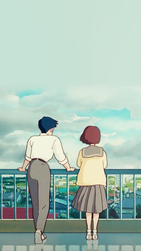 Whisper Of The Heart, Personajes Studio Ghibli, Studio Ghibli Background, Ghibli Studio, Arte Do Kawaii, Ghibli Artwork, Heart Photo, Studio Ghibli Movies, Japon Illustration