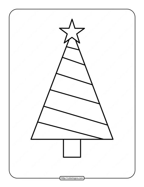 Printable Christmas Tree Coloring Page 03. #free #printable #christmas #tree #christmastree #coloring #drawing #painting #coloringpages Christmas Tree Printable Templates, Cute Christmas Tree Drawing, Christmas Tree Coloring Pages For Kids, Christmas Tree Coloring Sheet, Christmas Tree Templates Free Printable, Free Christmas Coloring Pages Printables Christmas Tree, Xmas Tree Coloring Pages, Christmas Tree Coloring Book, Christmas Tree Bulbs