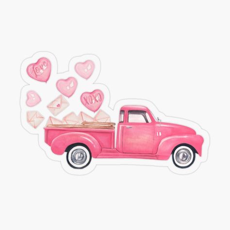 Cricut Stencils, Scrapbook Gift, Truck Paint, Beautiful Stickers, Red Truck, Fresh Design, St Patrick’s Day, Gift Stickers, Sticker Shop