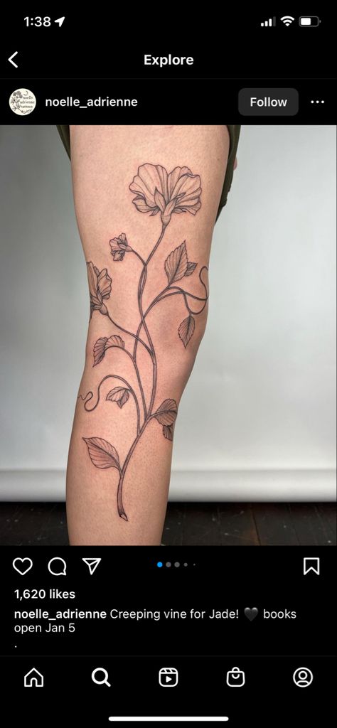 Botanical Leg Tattoo, Creeping Vines, Tattoos Women, Leg Tattoos Women, Leg Tattoo, Leg Tattoos, Leaf Tattoos, Maple Leaf Tattoo, I Tattoo