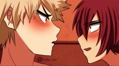 #KiriBaku kiss Kiribaku Kiss, Bakugou Manga, Kirishima Eijirou, My Hero Academia Shouto, My Hero Academia Memes, Buko No Hero Academia, My Hero Academia Episodes, Anime Boyfriend, Hero Academia Characters