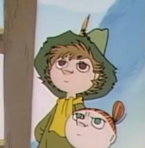 Snufkin And Little My, Moominvalley Snufkin, Suit Of Swords, Moomin Cartoon, Element Air, Moomin Valley, Tove Jansson, Minor Arcana, Funky Art