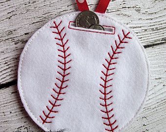 Felt Baseball, Felt Soccer Ball, Cricut Baseball Ornaments, Baseball Snowman Ornament, Baseball Christmas Ornaments, Vintage Marketplace, Felt Ornaments, Felt Art, Piggy Bank