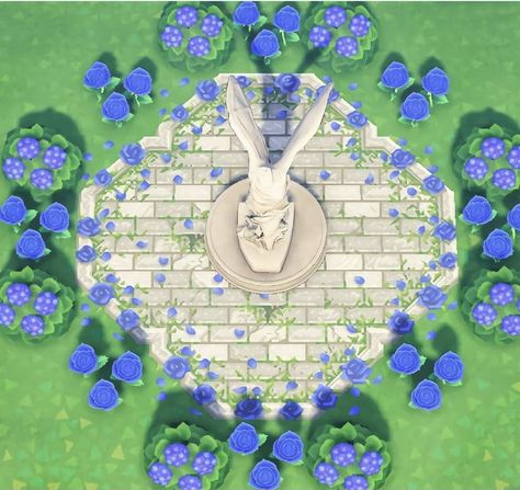 Animal Crossing Blue Aesthetic, Acnh Butterfly, Animals Crossing, Path Design, New Animal Crossing, Animal Crossing Game, Blue Island, Blue Rose, Blue Aesthetic