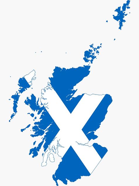 "Flag Map of Scotland " Sticker by abbeyz71 | Redbubble Scotland Wallpaper, Scotland Tattoo, Scottish Tattoos, Scotland Food, Scotland Aesthetic, Scotland Fashion, Scotland Funny, Map Of Scotland, Flag Of Scotland