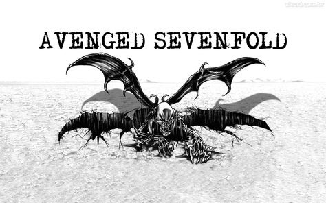 City of evil A7x Logo, Avenged Sevenfold Art, Avenged Sevenfold Tattoo, Avenged Sevenfold Logo, Avenged Sevenfold Wallpapers, City Of Evil, Band Wallpapers, Wallpaper Dekstop, Avenged Sevenfold